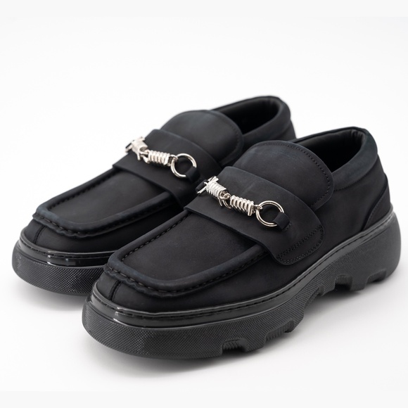 size 41 (8us) - Burberry Wire Creeper Black grey Clamp On - Picture 1 of 13